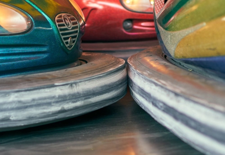 fairground bumper cars