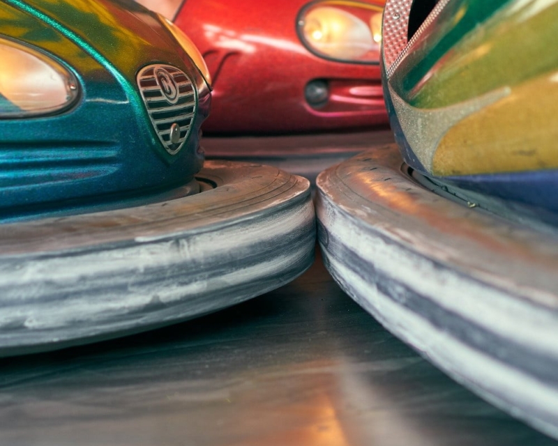 fairground bumper cars