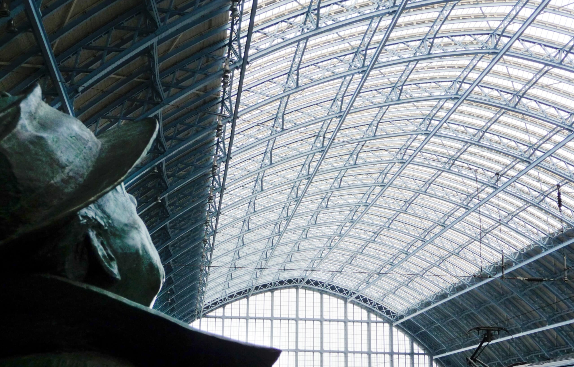 Sir John Betjeman statue at St. Pancras