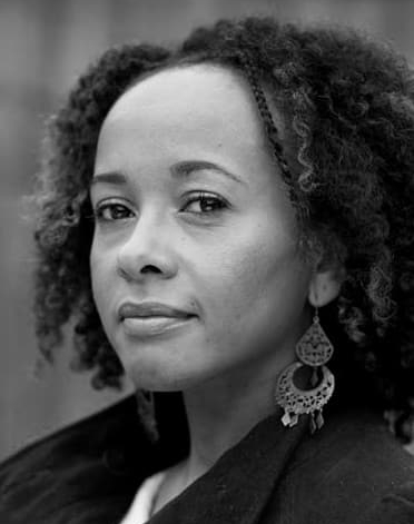 Writer Diana Evans photographed at her home in South London.