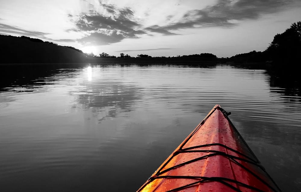 Kayak sunset