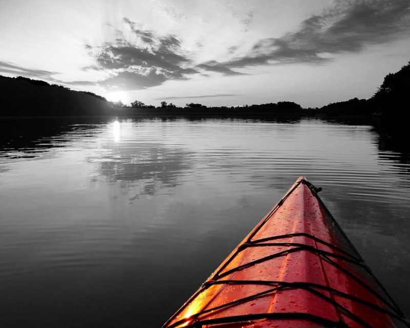 Kayak sunset