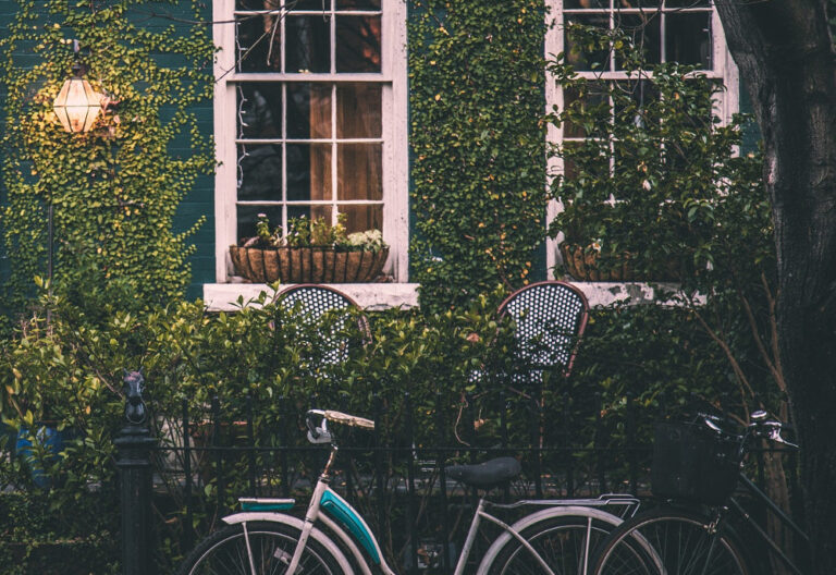 BIcycle outside house