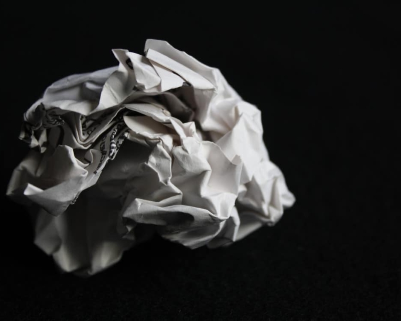 Crumpled paper