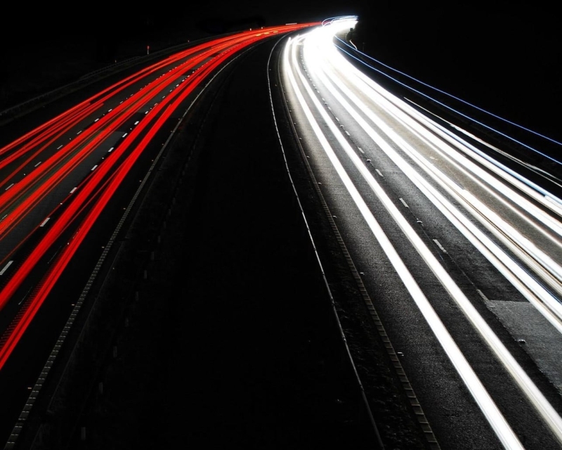 Cars at night