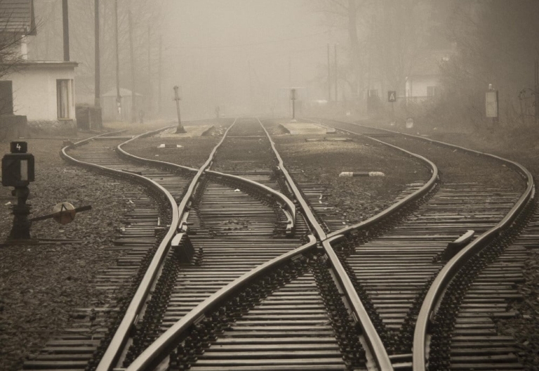 Ghostly railway lines