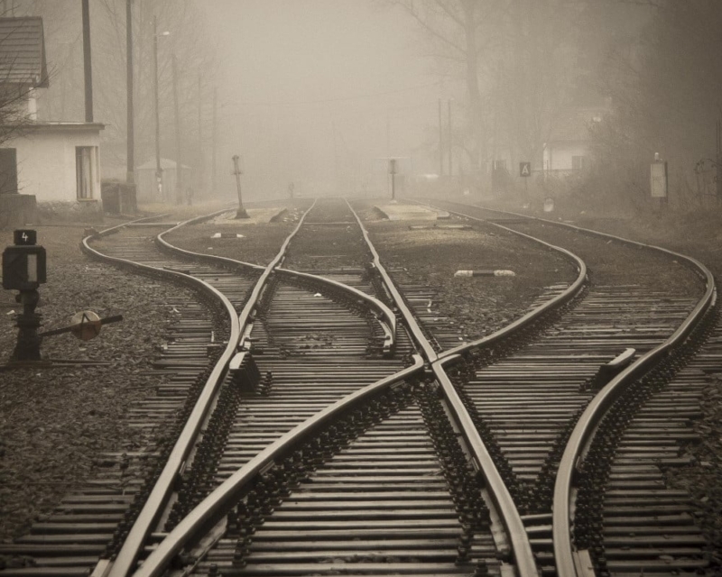 Ghostly railway lines