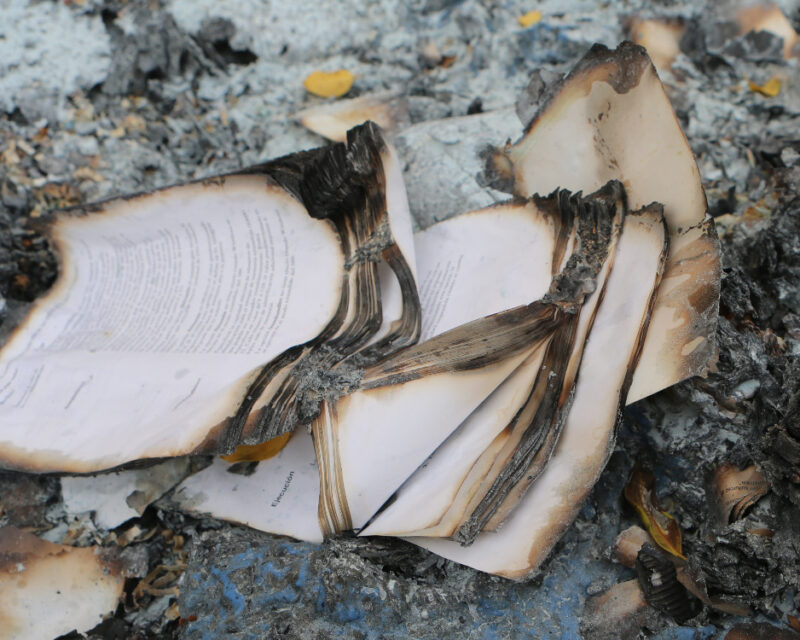 Burned books