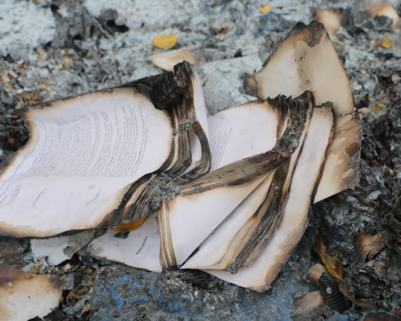 Burned books