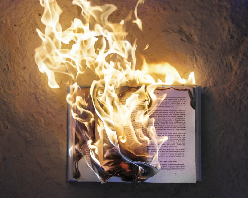 Burning book