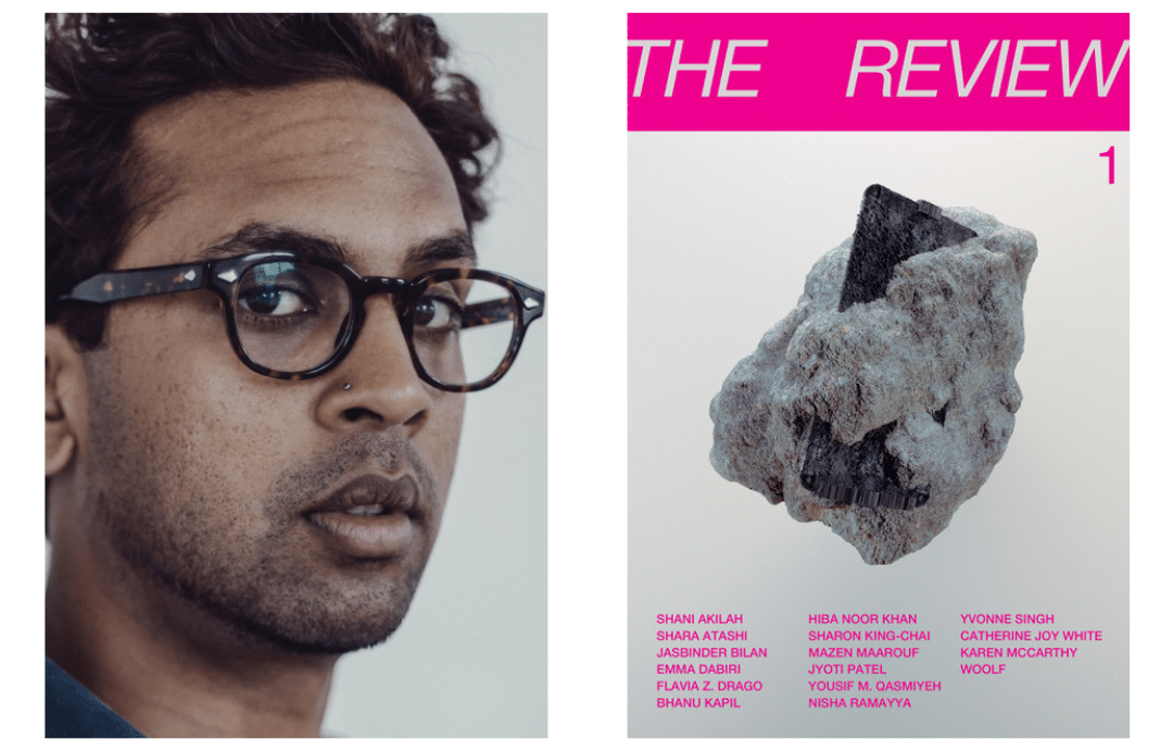 Jhalak&WritersMosaic Review issue 1 cover and editor Guy Gunaratne