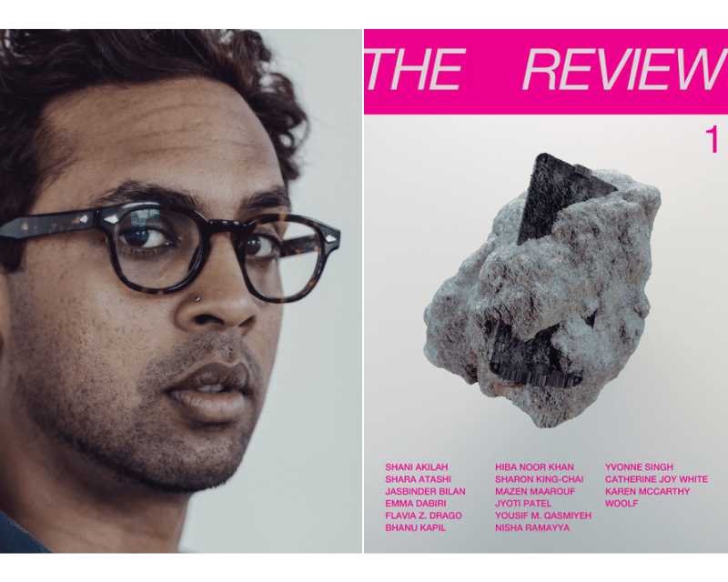 Jhalak&WritersMosaic Review issue 1 cover and editor Guy Gunaratne