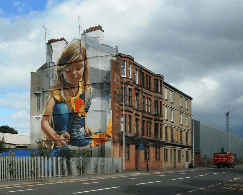 Richard Sutcliffe Mural on Govan Road