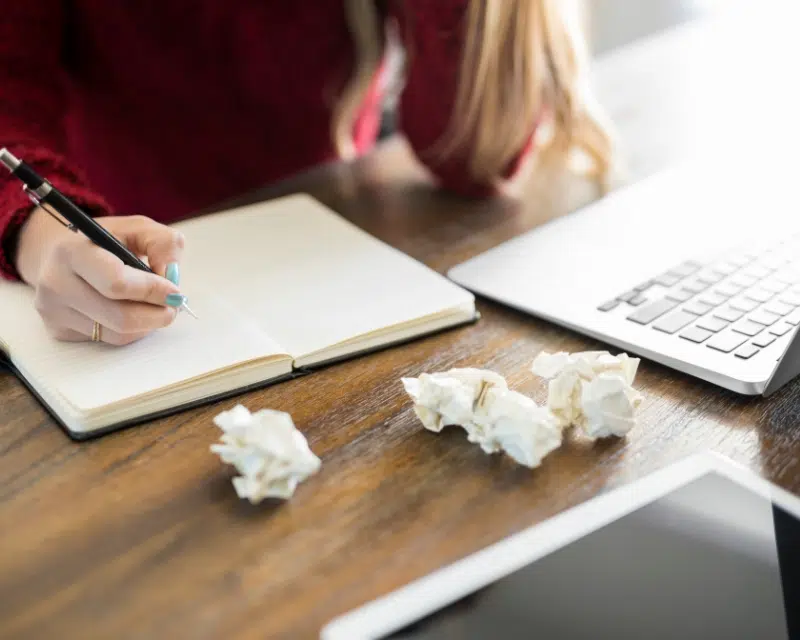 Author writing a new book. Photo by Antonio_Diaz, Canva Pro.