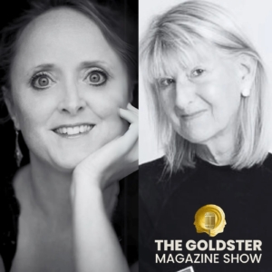 ane Corry and Lucinda Hawksley podcast for Goldster Magazine
