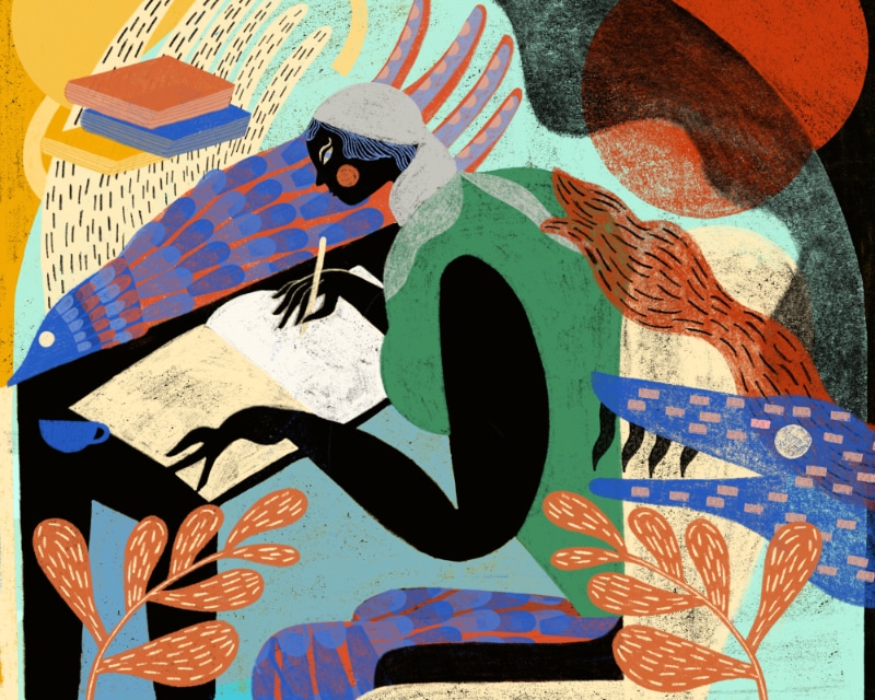 D is for Death article illustration by Diana Ejaita