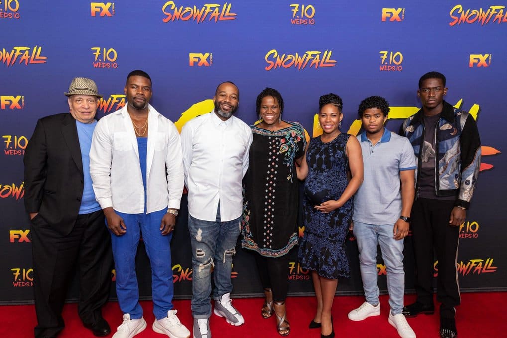 Damson Idris and the cast of Snowfall © Sipa US Alamy