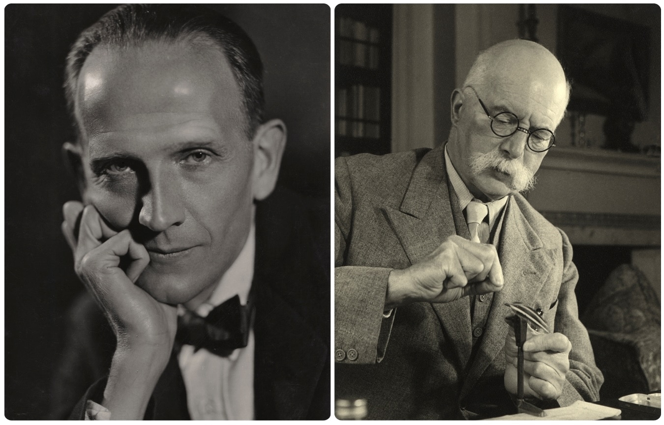 A.A. Milne by Howard Coster and Arthur Ransome by John Gay