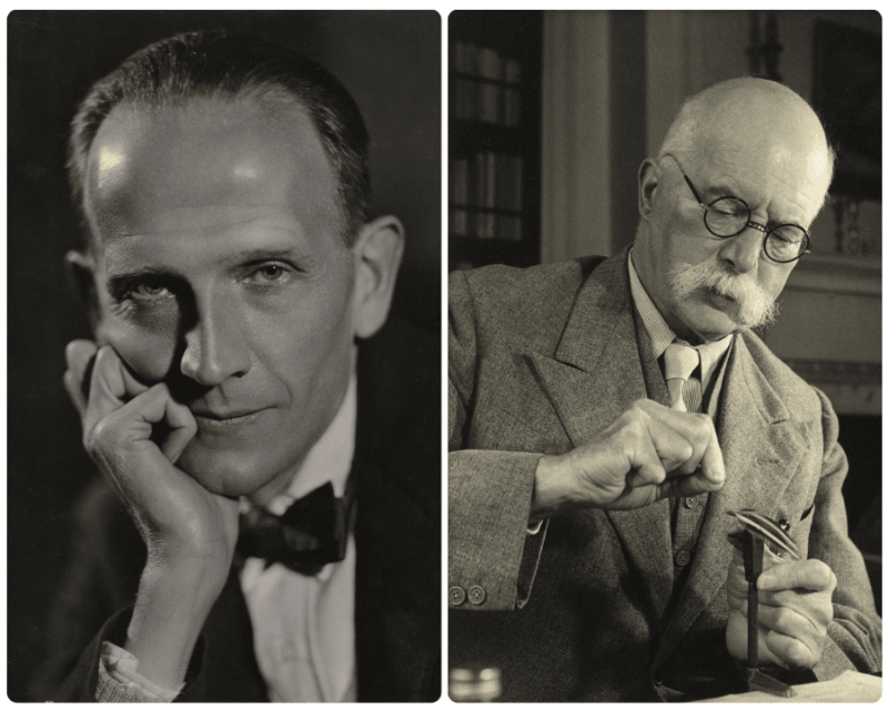 A.A. Milne by Howard Coster and Arthur Ransome by John Gay