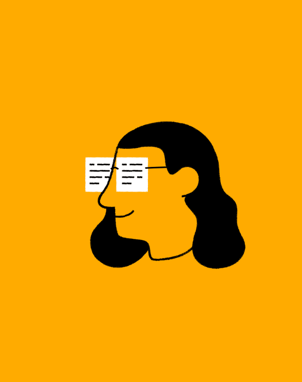 General Estates Female Writer Illustration