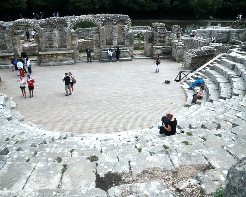 Roman-amphitheatre-Berat-Landscape