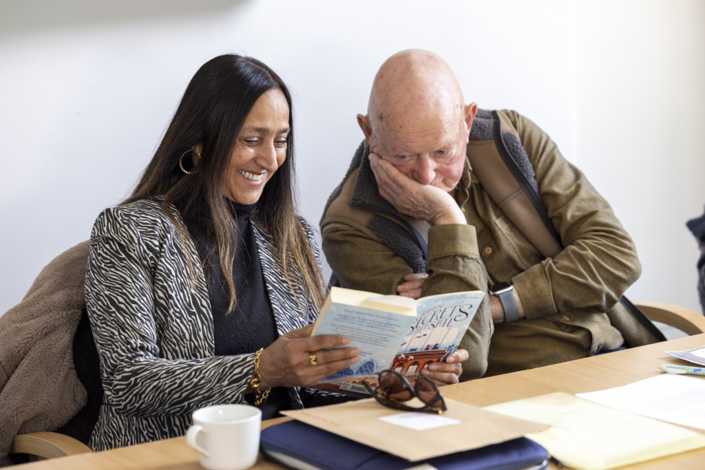 Jasbinder Bilan at her Reading Round group in Bath by Fernando Manoso copyright Royal Literary Fund
