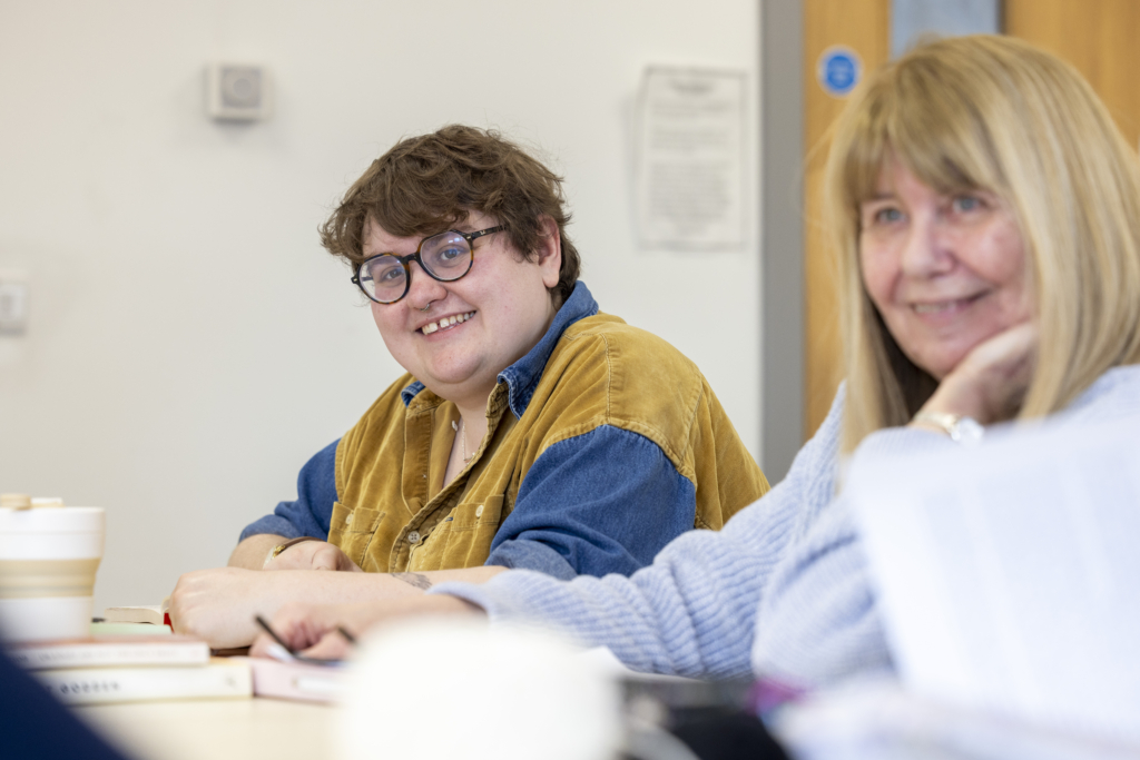 Wren James at their Reading Round group in Coventry by Fernando Manoso copyright Royal Literary Fund