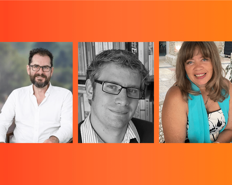 Mark Blayney, Garry MacKenzie and Maggie Harris