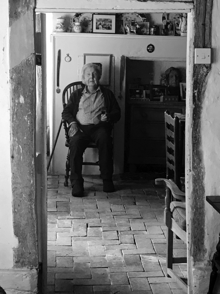 RLF benefactor and nature writer Ronald Blythe at his country home, Bottengoms.