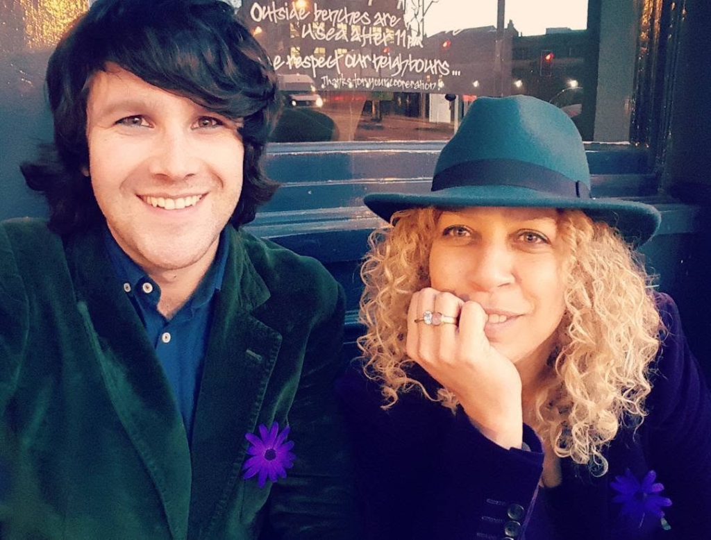 Matt Abbott with fellow poet Salena Godden.