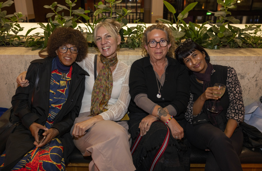 Margaret Busby, Hannah Lowe, Monique Roffey and Roopa Farooki at the Winnie-the-Pooh 100 event at the British Library.